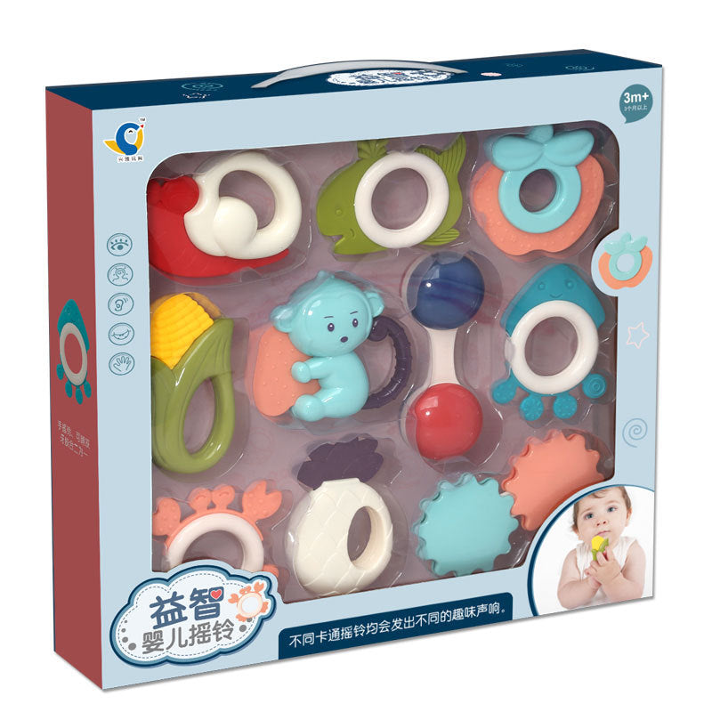 Baby Rattle 10 Piece Set, Hand Rattle Gift Box Set 10piece baby rattle set