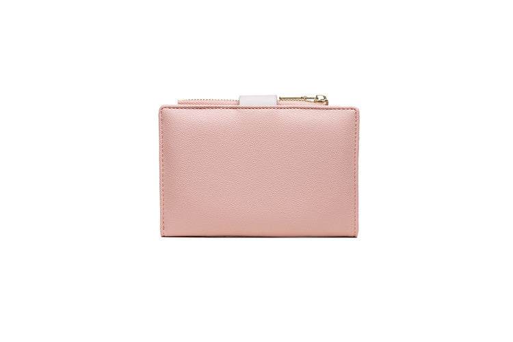 Three-Fold Zipper Short Women's Wallet