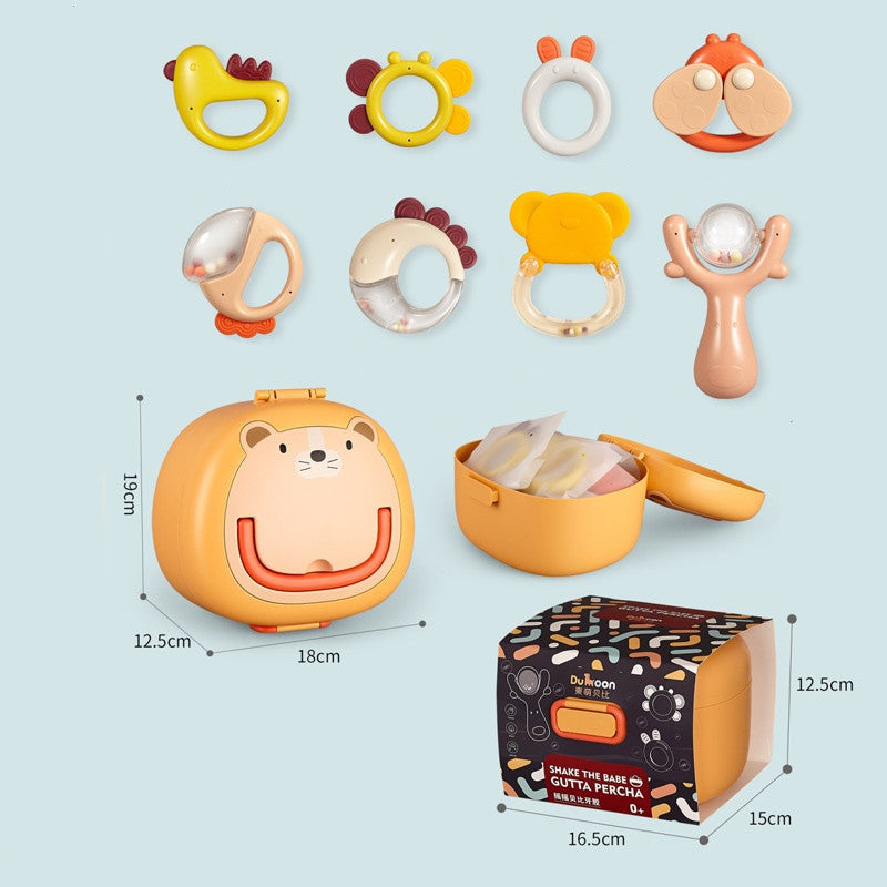 Newborn Baby Gift Box Rattle Toy Set Default DM308A storage box 8 p