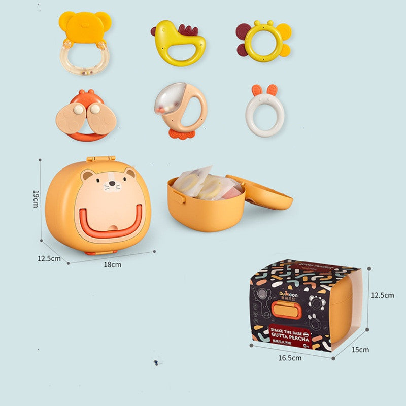 Newborn Baby Gift Box Rattle Toy Set Default DM309A storage box 6 p