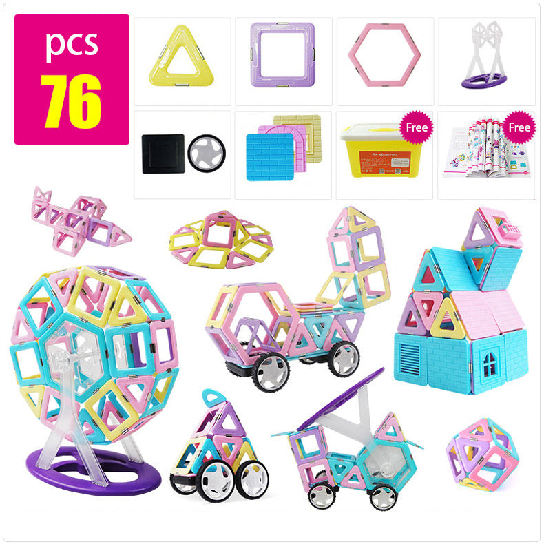 Magnetic Building Blocks Educational Toy Set B