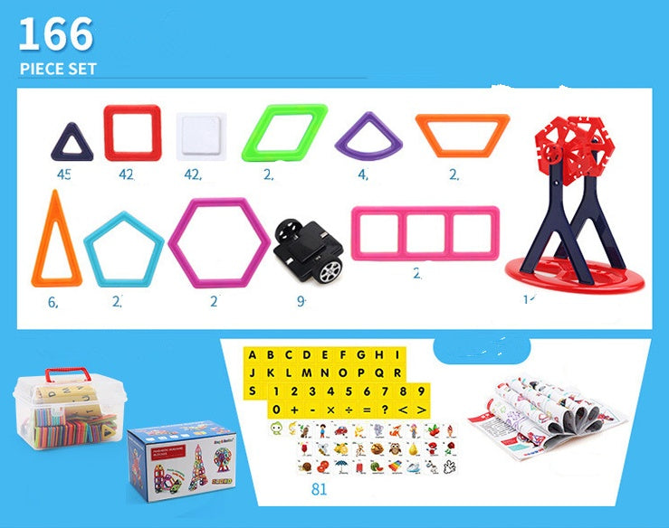 Magnetic Piece Building Blocks Change Pulling Magnetic Piece Children Early Educational Toy Set Magnetic Piece