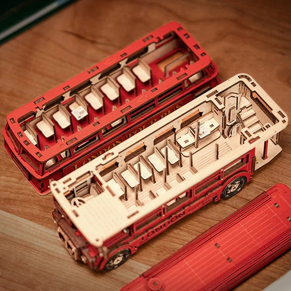 Rolife London Tour Bus 3D Wooden Puzzle