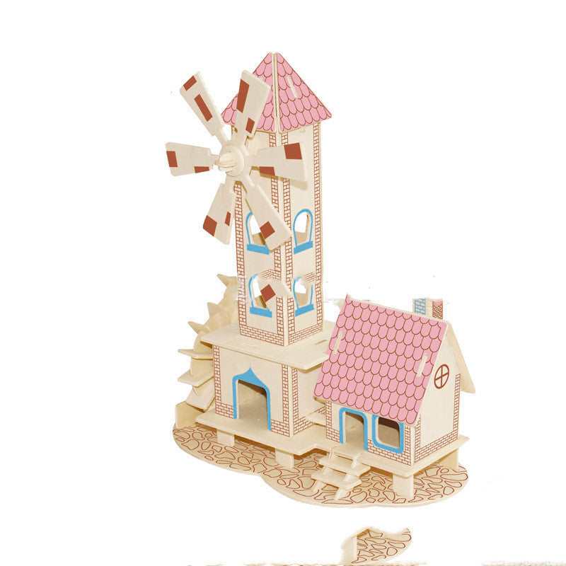 Wooden Puzzle Custom Blocks Cabin
