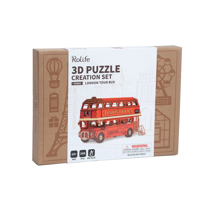 Rolife London Tour Bus 3D Wooden Puzzle
