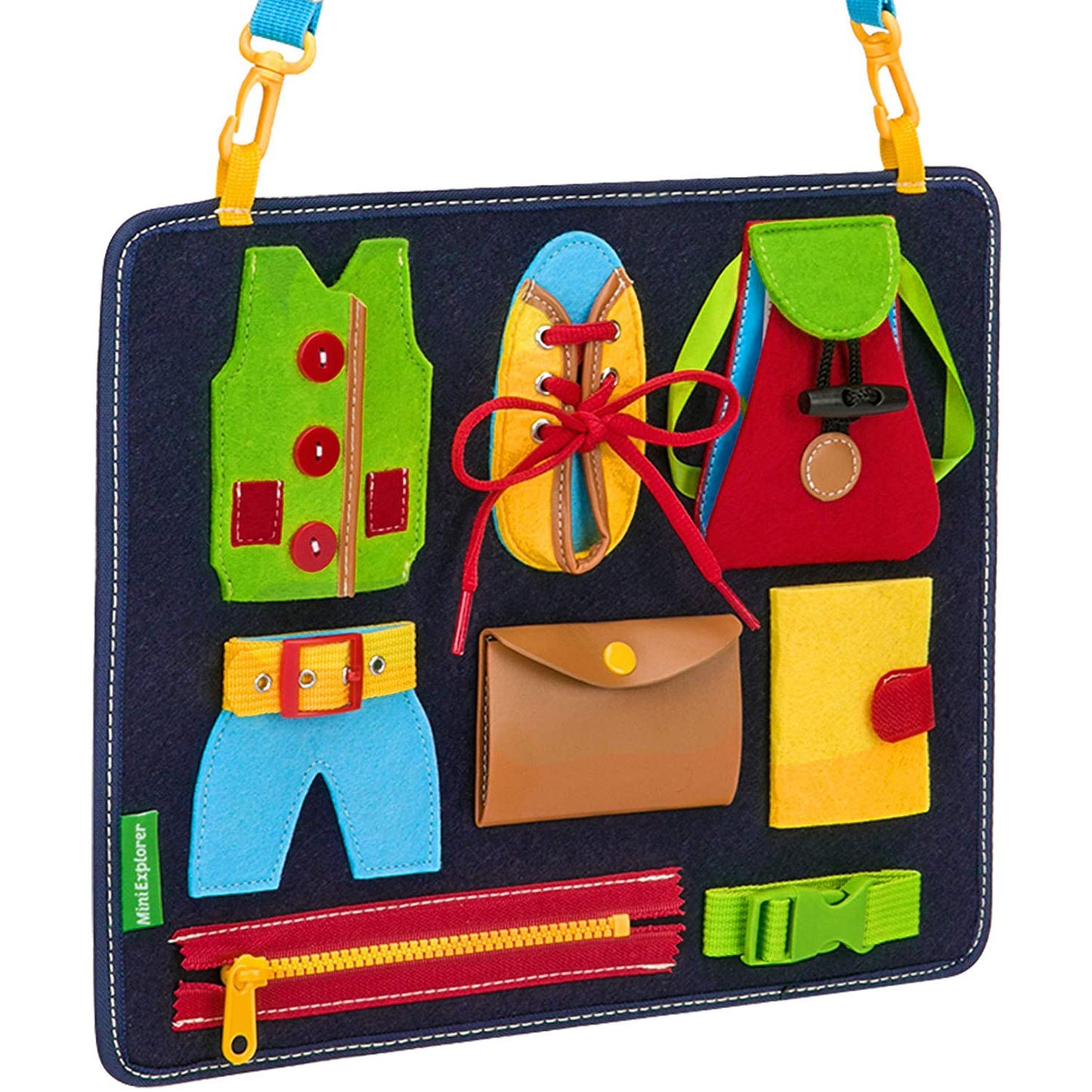 Baby learning dressing buckle zipper learning board 2 Style