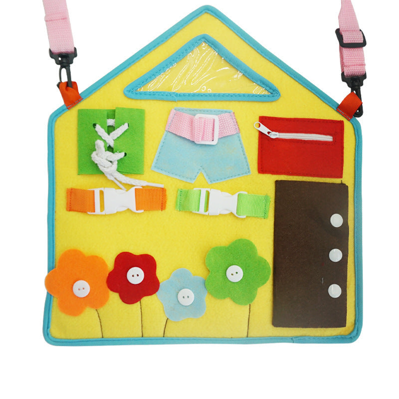 Baby learning dressing buckle zipper learning board 4 Style