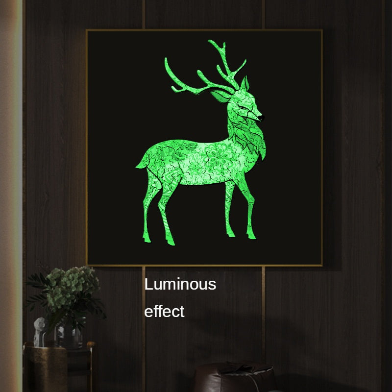 Alien Animal Shape Luminous Puzzle Toys Elk