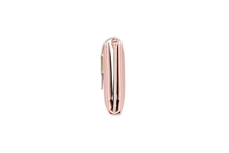 Three-Fold Zipper Short Women's Wallet