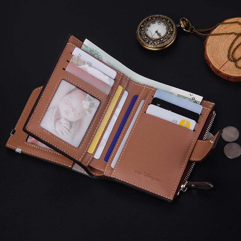 Fashionable Retro Men's Short Wallets