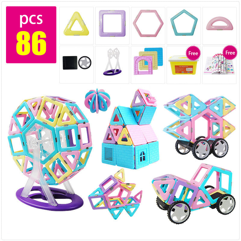 Magnetic Building Blocks Educational Toy Set C