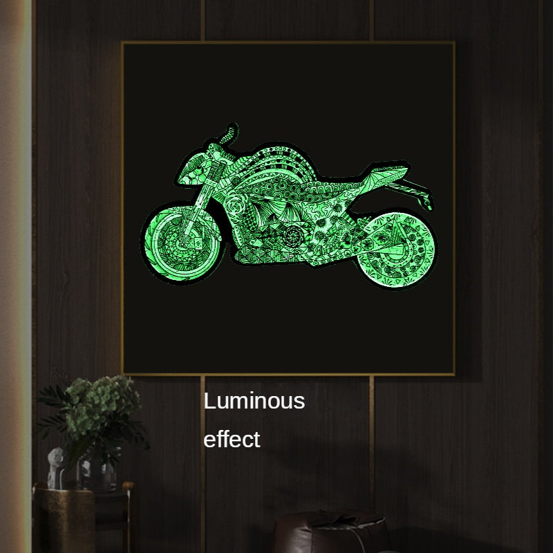 Alien Animal Shape Luminous Puzzle Toys Motorcycle