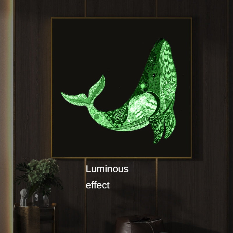 Alien Animal Shape Luminous Puzzle Toys Whale