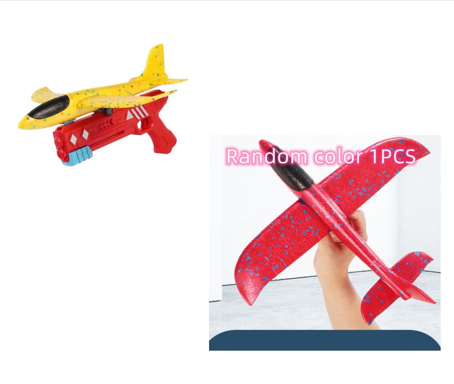 Ejection Foam Airplane Children's Toy Foam Gun B Set