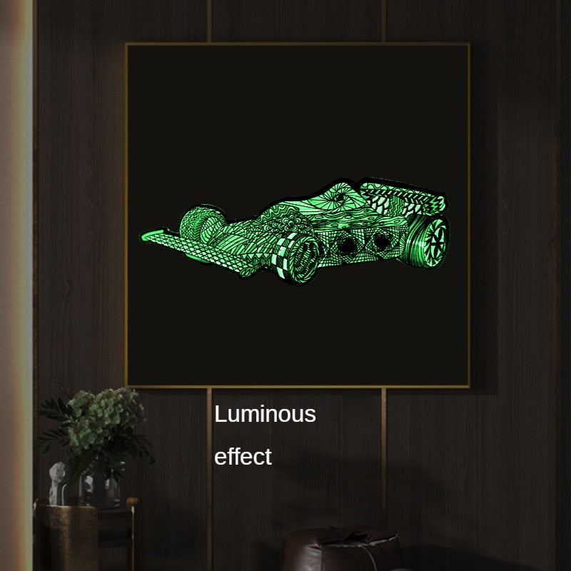 Alien Animal Shape Luminous Puzzle Toys Race Car