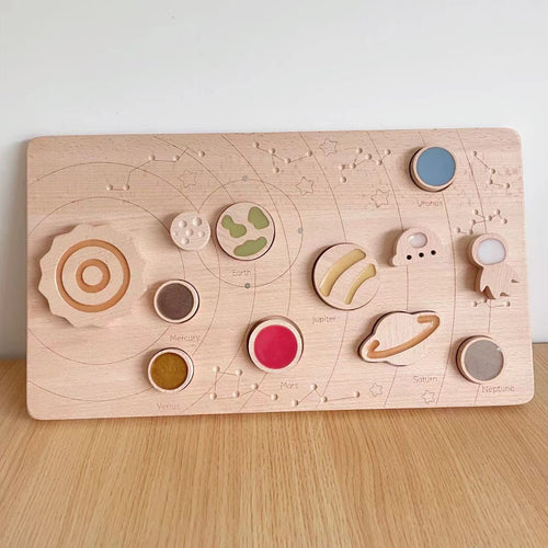 Wooden Magnetic Montessori Planetary Disk