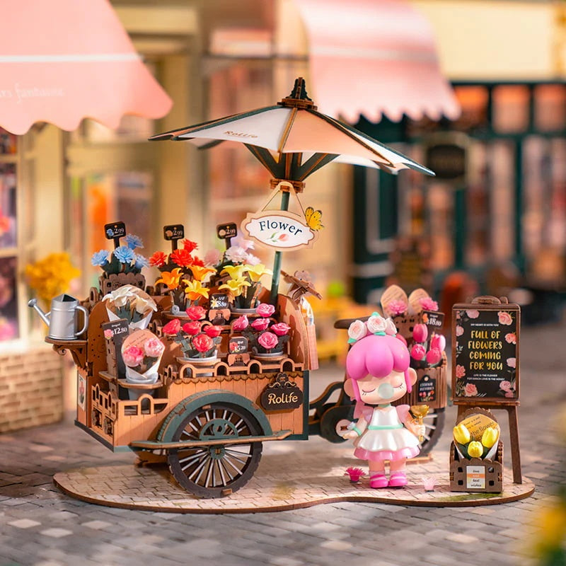 Rolife Blossom Cart 3D Wooden Puzzle