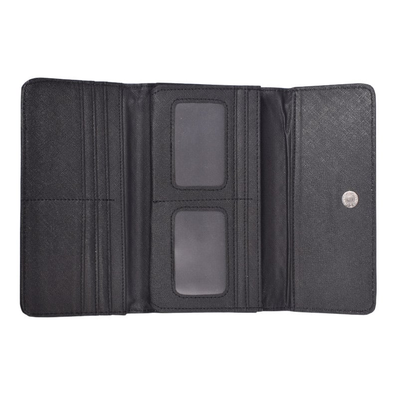 Geometric Rhombus Silicone Tri-fold Phone Wallet