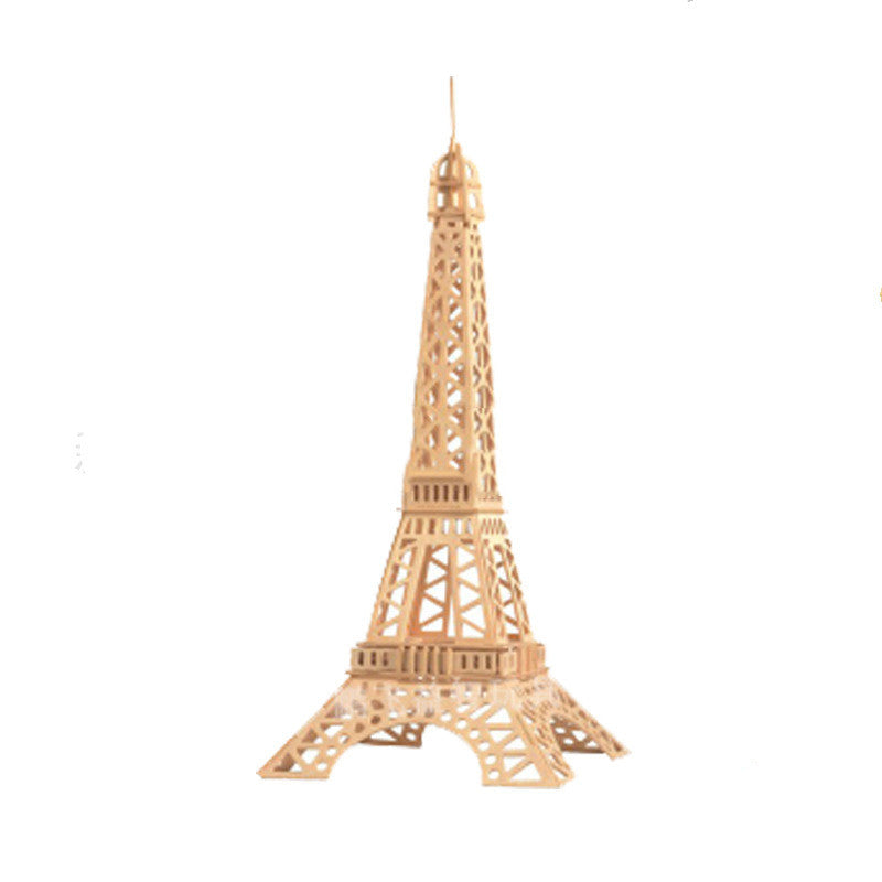 Wooden Puzzle Custom Blocks Eiffel Tower