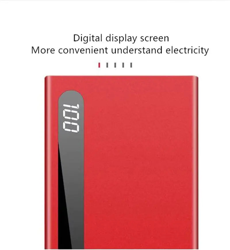 Slim Power Bank with Large Capacity and Digital Display