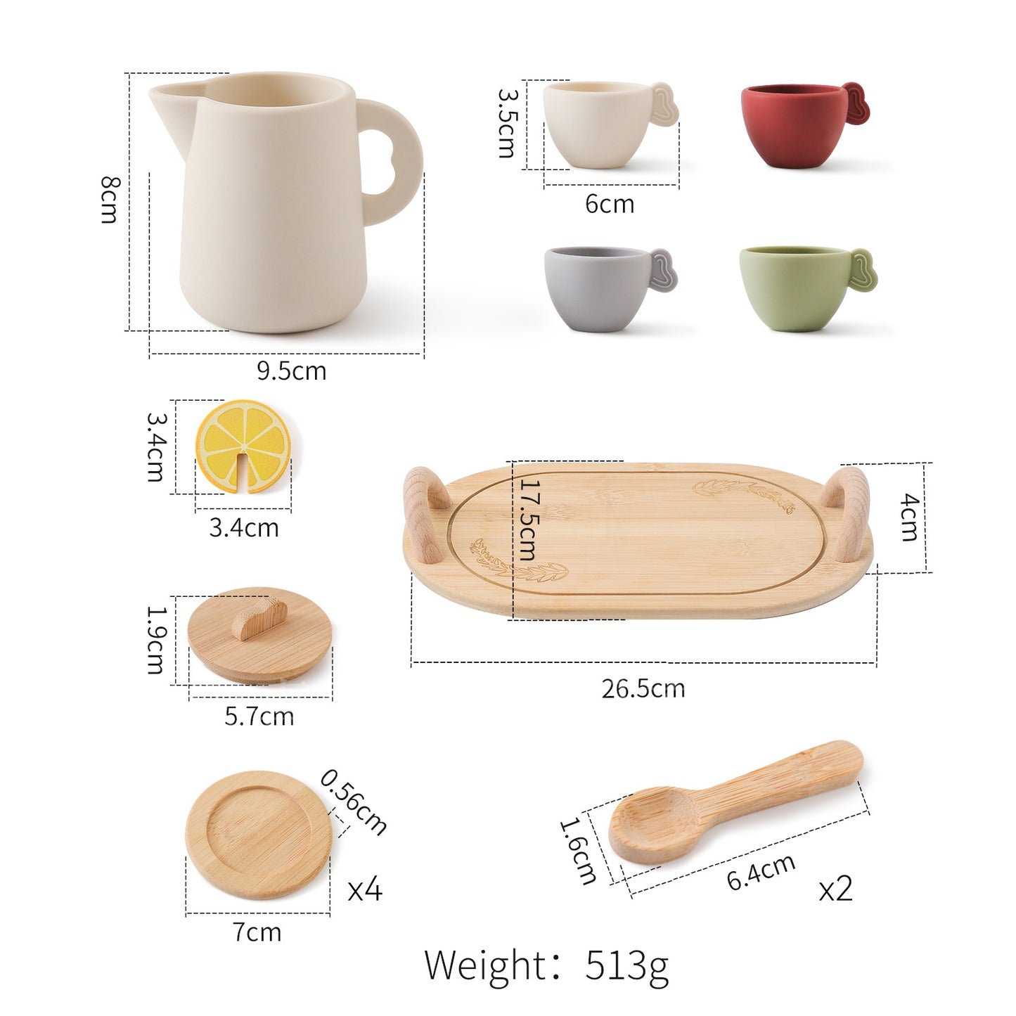 Sweetheart Sipper Playset Afternoon Tea Suit With Tray