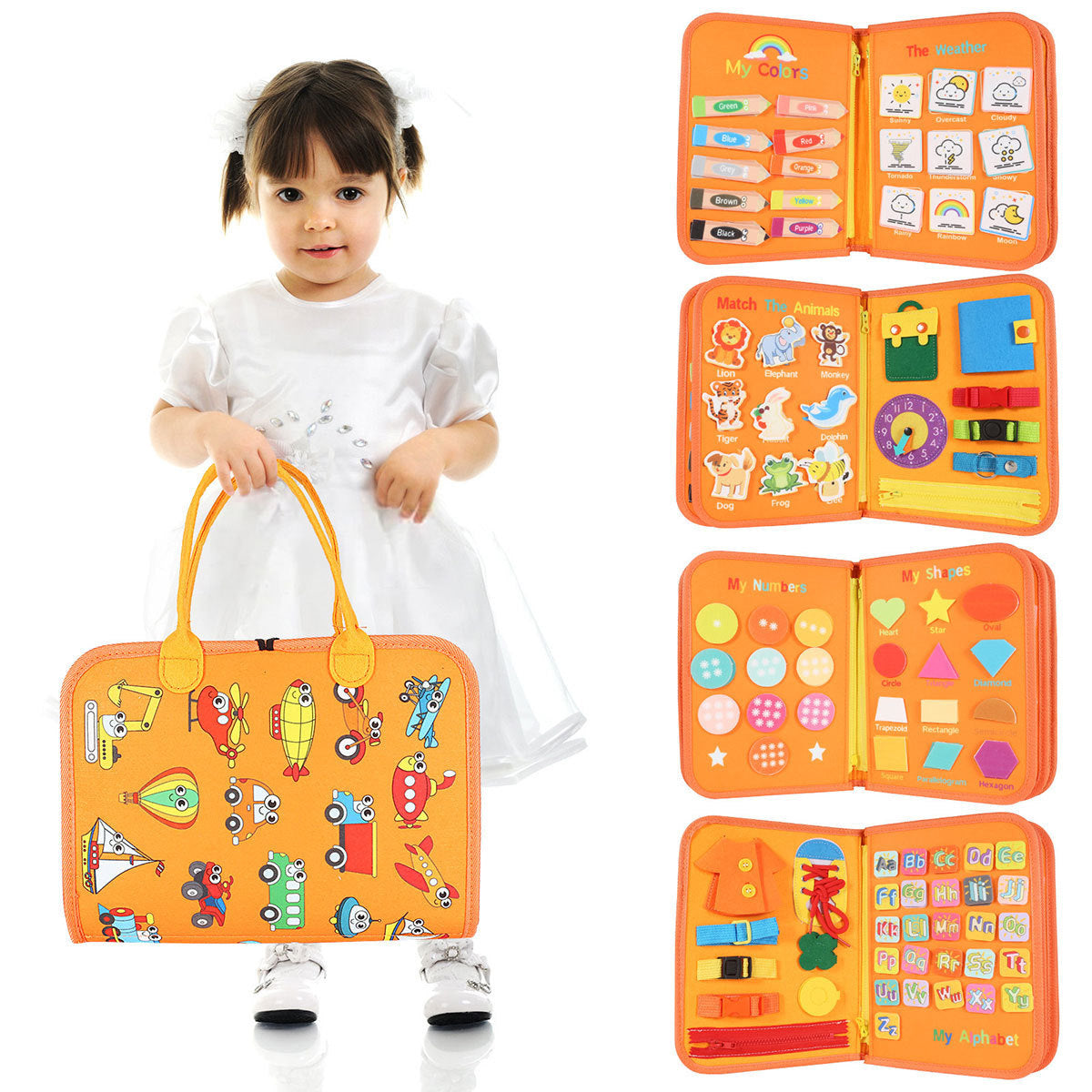 Toddler Triumph Activity Set Z Orange 28x44cm