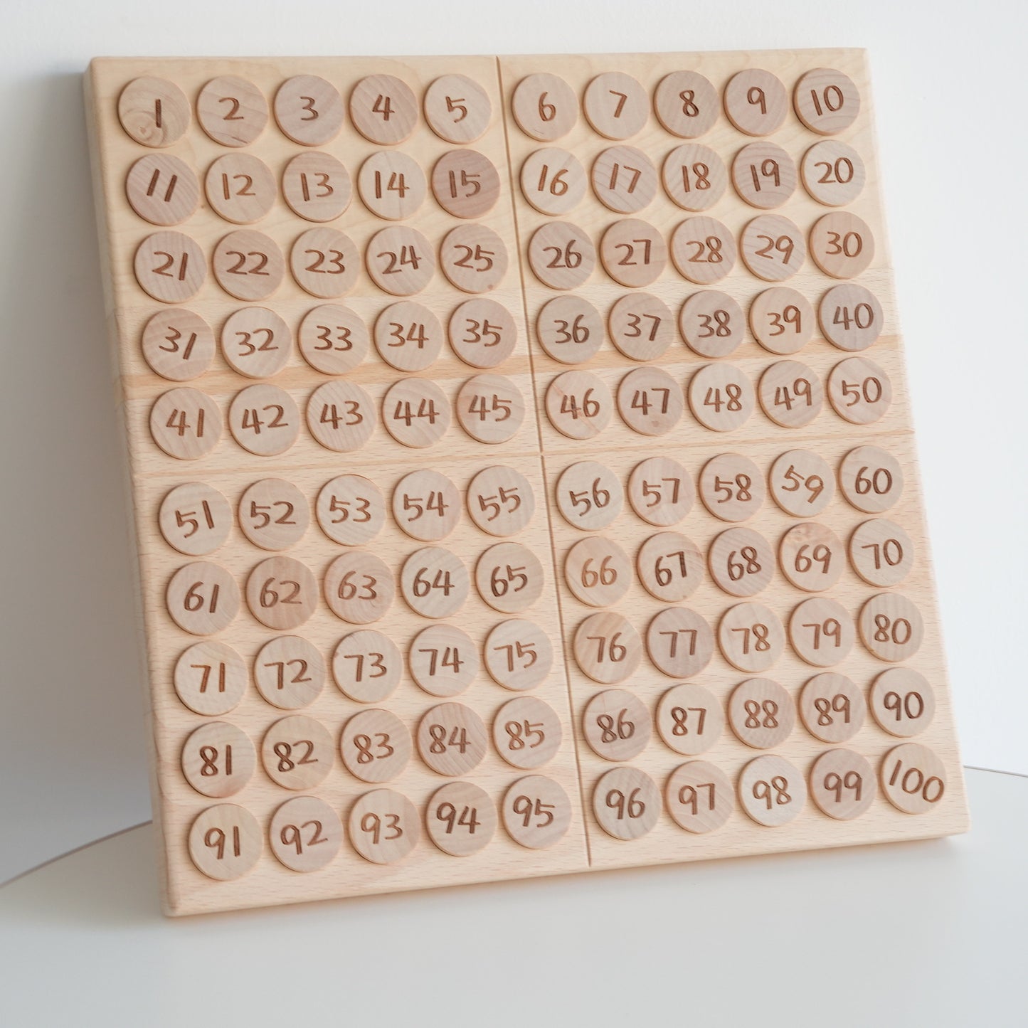 Montessori Teaching Aids Mathematics Enlightenment English Hundred Board Hundreds Of Boards 100 Numbers