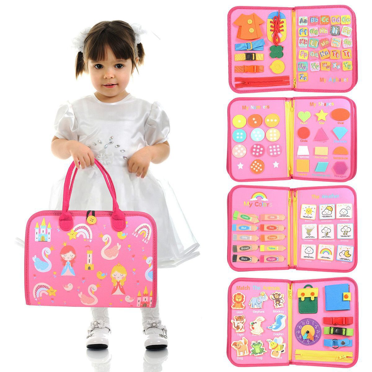 Toddler Triumph Activity Set X Pink 28x44cm