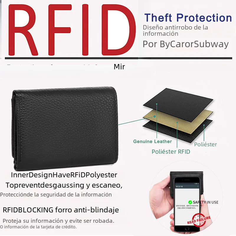 Women's Mini RFID Leather Wallet