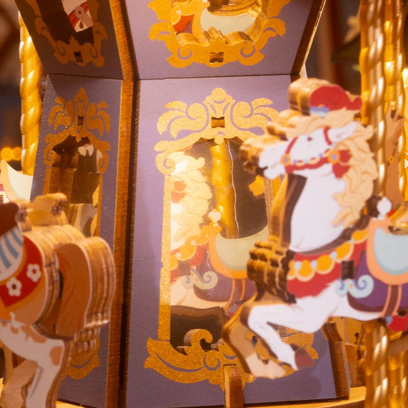 Rolife Classic Carousel 3D Wooden Puzzle