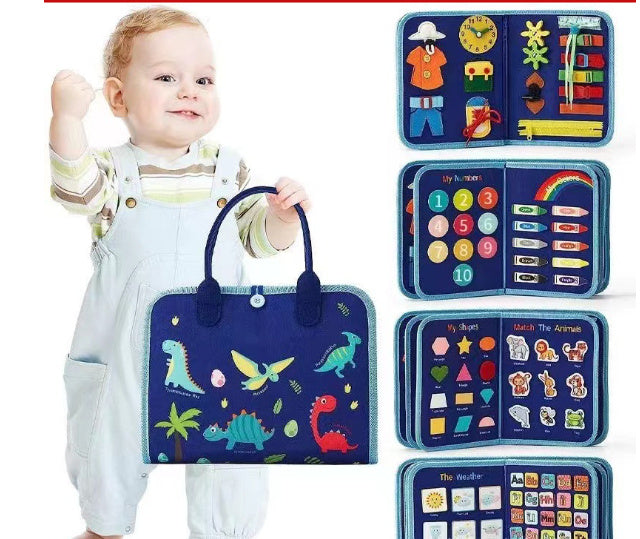 Little Explorer's Felt Odyssey Triple page dinosaur