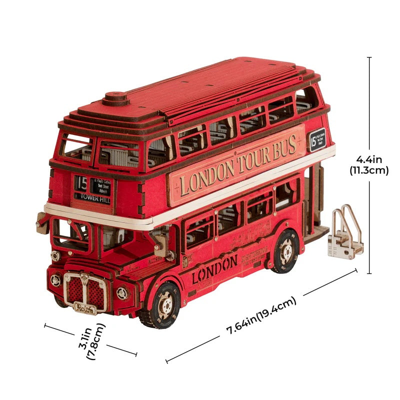Rolife London Tour Bus 3D Wooden Puzzle