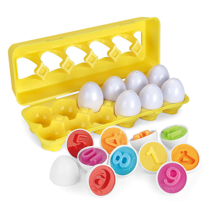 Smart Matching Egg Box Color Shape Toy Digital Smart Egg