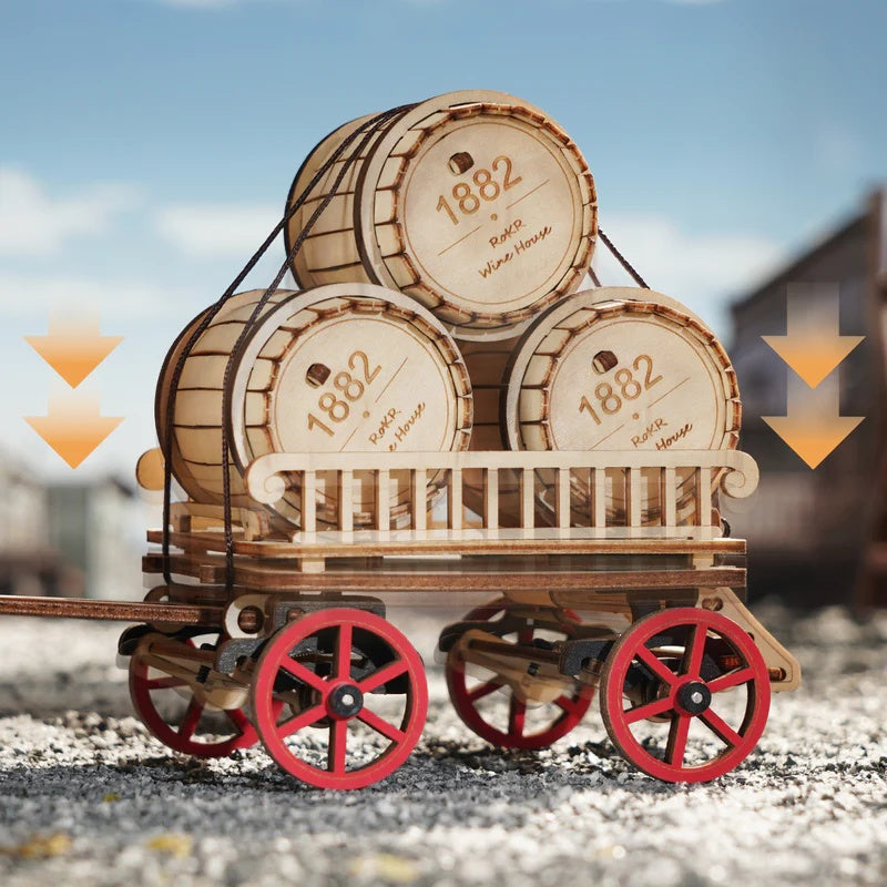 ROKR Steam Engine Mechanical 3D Wooden Puzzle