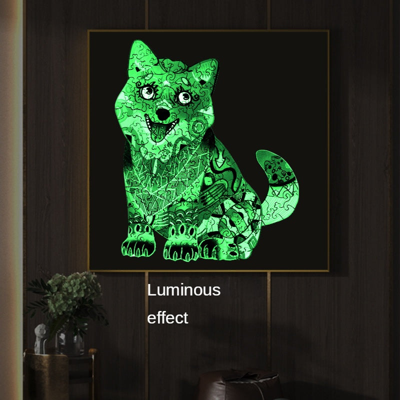 Alien Animal Shape Luminous Puzzle Toys Dog