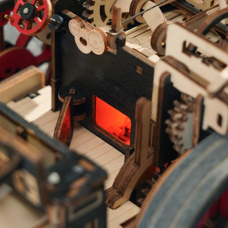 ROKR Steam Engine Mechanical 3D Wooden Puzzle