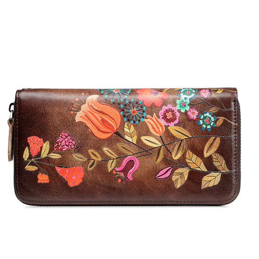 Retro Leather Wallet Coffee