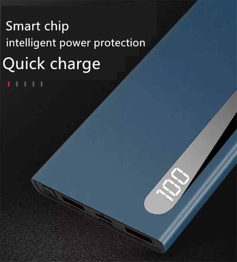 Slim Power Bank with Large Capacity and Digital Display