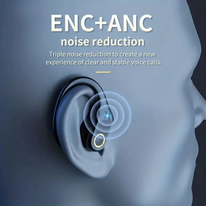 TWS Wireless BT Headset with ANC and LED Power Display