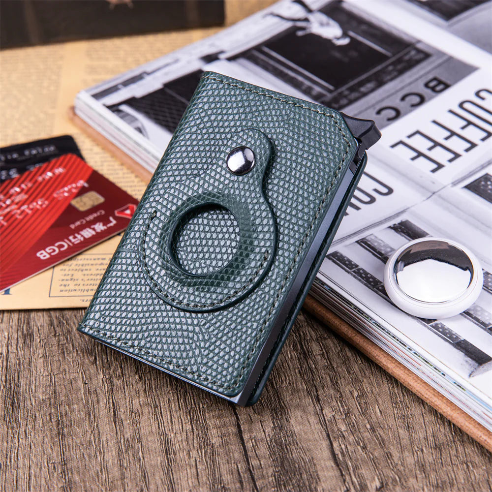 Men's RFID Slim Wallet with AirTag Slot