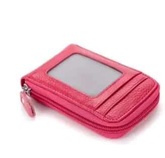Cardholder and Business Card Wallet Rose Red