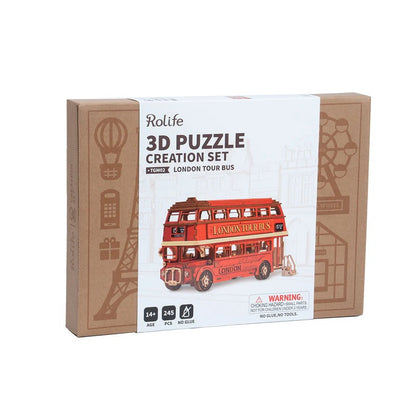 Rolife London Tour Bus 3D Wooden Puzzle