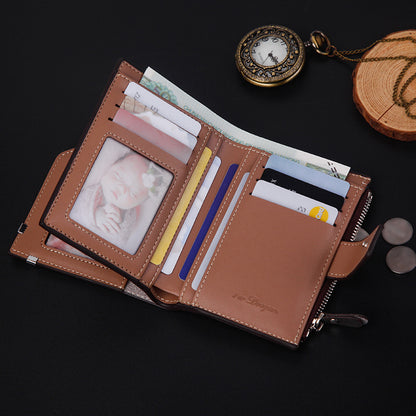 Fashionable Retro Men's Short Wallets