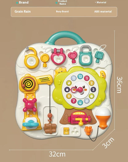 Puzzle Busy Board Infant Unlocking Toys Montessori Early Education