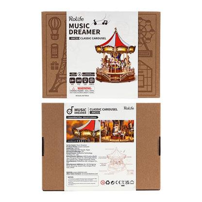 Rolife Classic Carousel 3D Wooden Puzzle