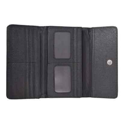 Geometric Rhombus Silicone Tri-fold Phone Wallet