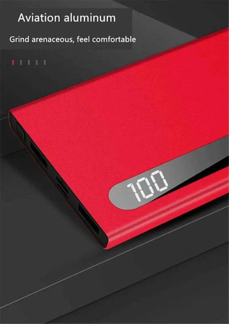 Slim Power Bank with Large Capacity and Digital Display