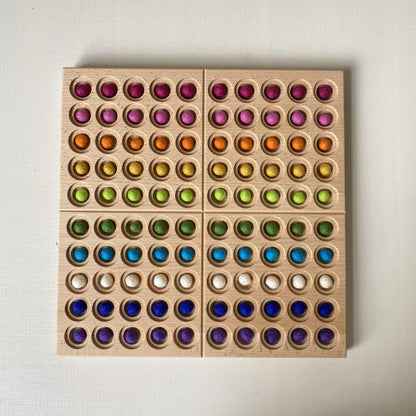 Montessori Teaching Aids Mathematics Enlightenment English Hundred Board Hundreds Of Boards Pompons