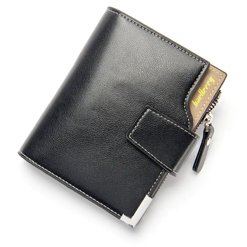 Men's Multifunctional Three-Fold Zipper Wallet
