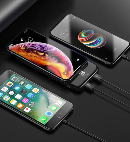 20000mAh Ultra-Slim Wireless Power Bank for Phones
